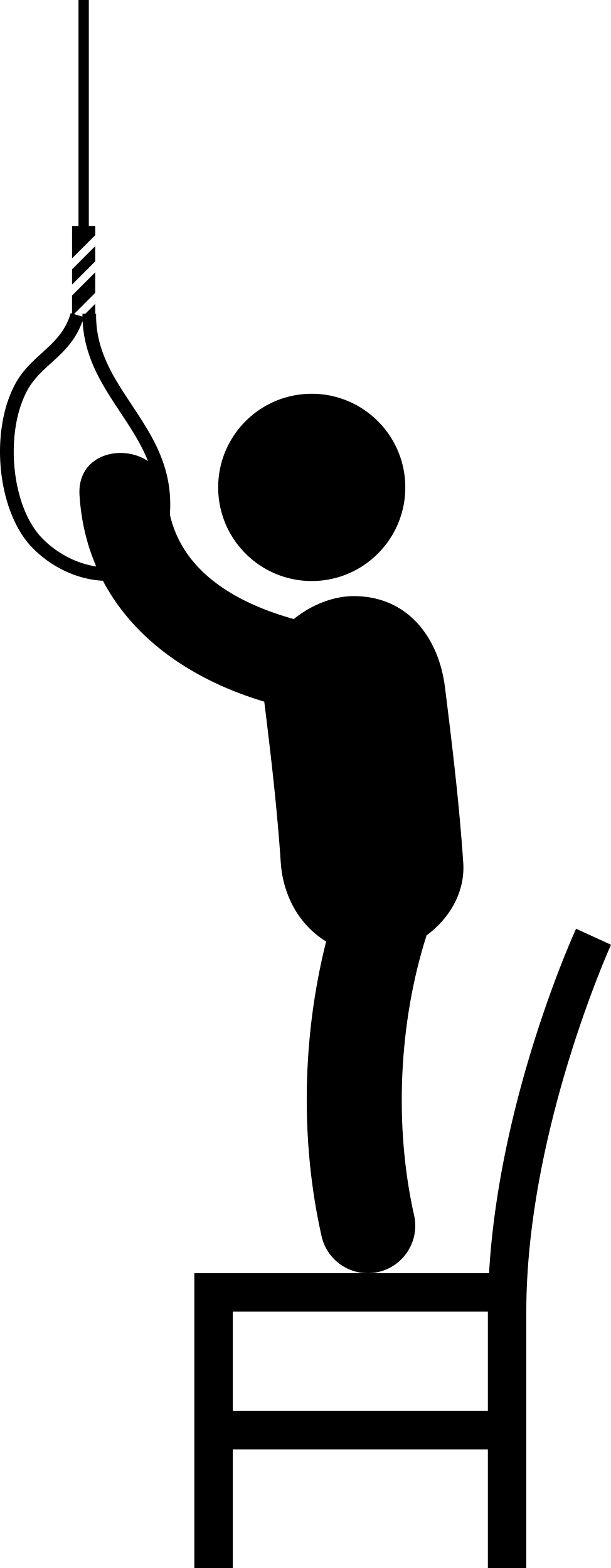 Man On A Chair Before A Hanging Rope Sketch Style Svg Vector Free Vectors